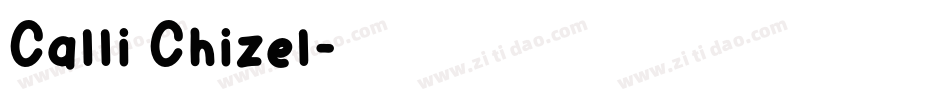Calli Chizel字体转换
